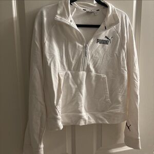 Puma Cream Half-Zip Pullover